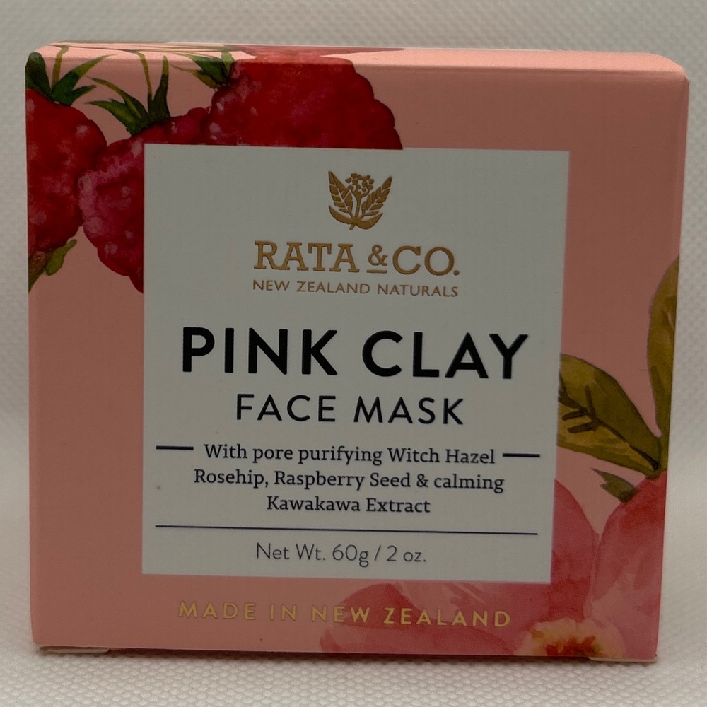 🍀 Rata & Co. 🍀 Pink Clay Face Mask Pore Purifying NEW Zealand Beauty 🍀26